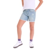 Girls Destructed 90's Midi Short, Sizes 5-18