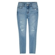 Jordache Girls Destructed Ankle Super Skinny Jeans, Sizes 5-18