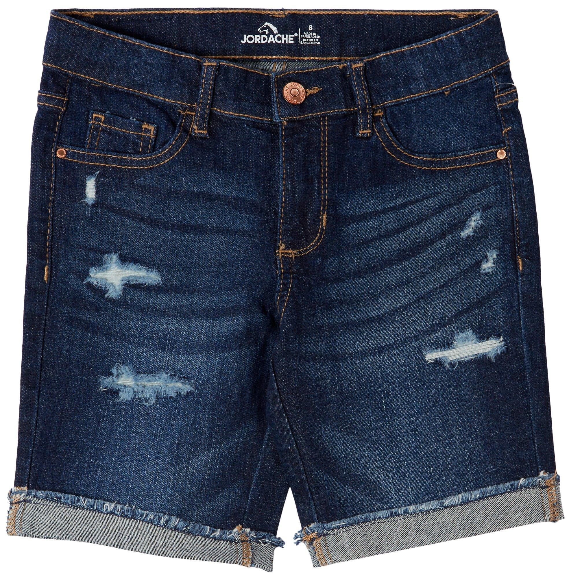 Jordache Girls Destructed Bermuda Short, Sizes 5-18
