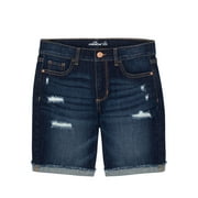 JORDACHE Girls Destructed Bermuda Short, Sizes 5-18
