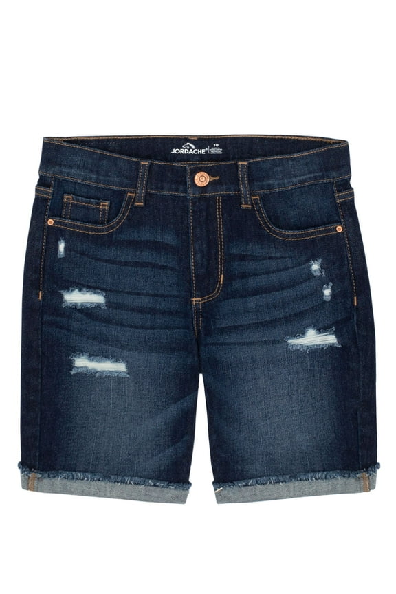 Girls Destructed Bermuda Short, Sizes 5-18