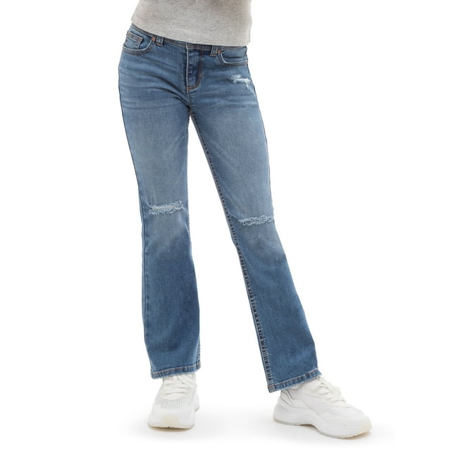 Jordache Girls Destructed Bootcut Jeans, Sizes 518