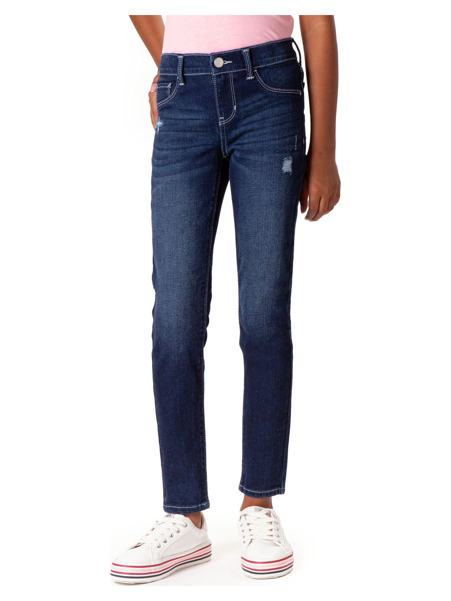 Jordache Girls Destructed Super Skinny Jean, Sizes 5-18 & Slim