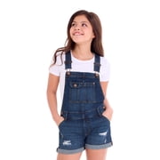 Jordache Girls Boyfriend Shortall, Sizes XS-XXL