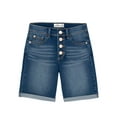 thumbnail image 1 of Jordache Girls Exposed Button Bermuda Shorts, Sizes 4-18 & Plus, 1 of 4