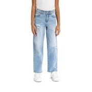 JORDACHE Girls High Rise Baggy Straight Jean, Sizes 5-18