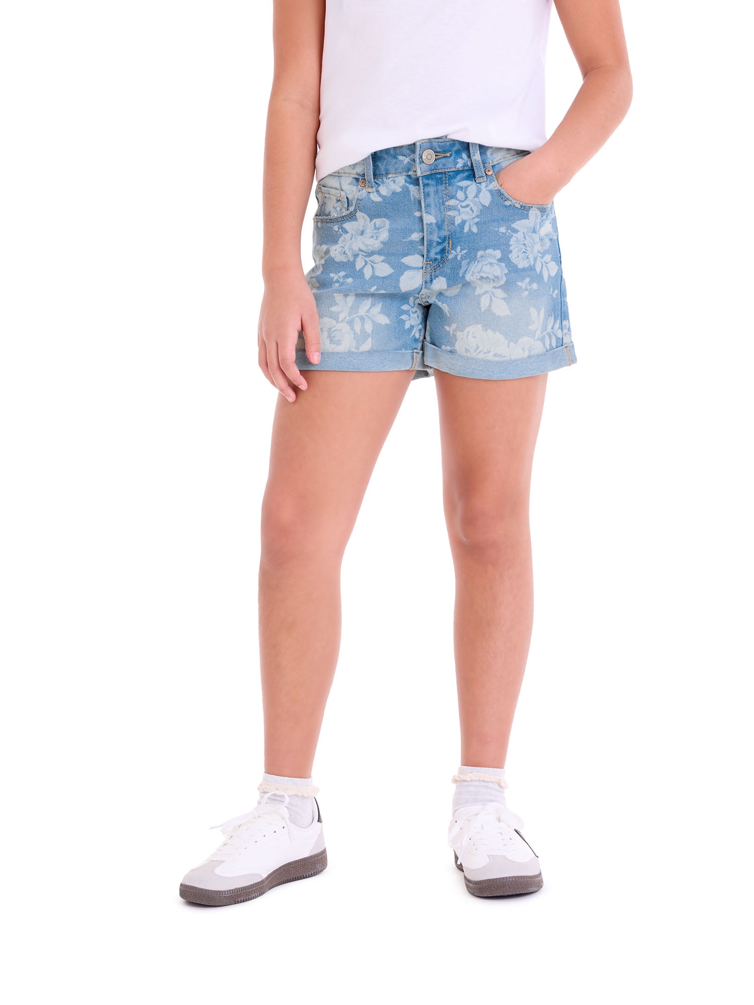 Jordache Girls High Rise Mom Short, Sizes 5-18