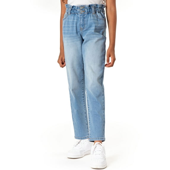 Jordache Girls High Rise Paperbag Mom Jean, Sizes 5-18