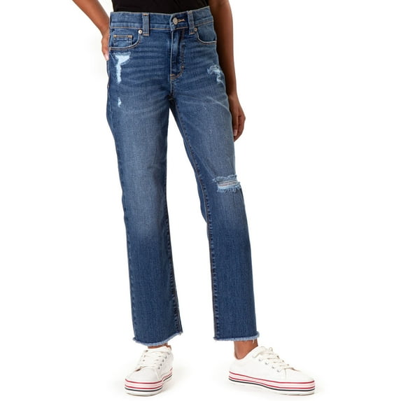 Jordache Girls High Rise Vintage Straight Ankle Jean, Sizes 5-18