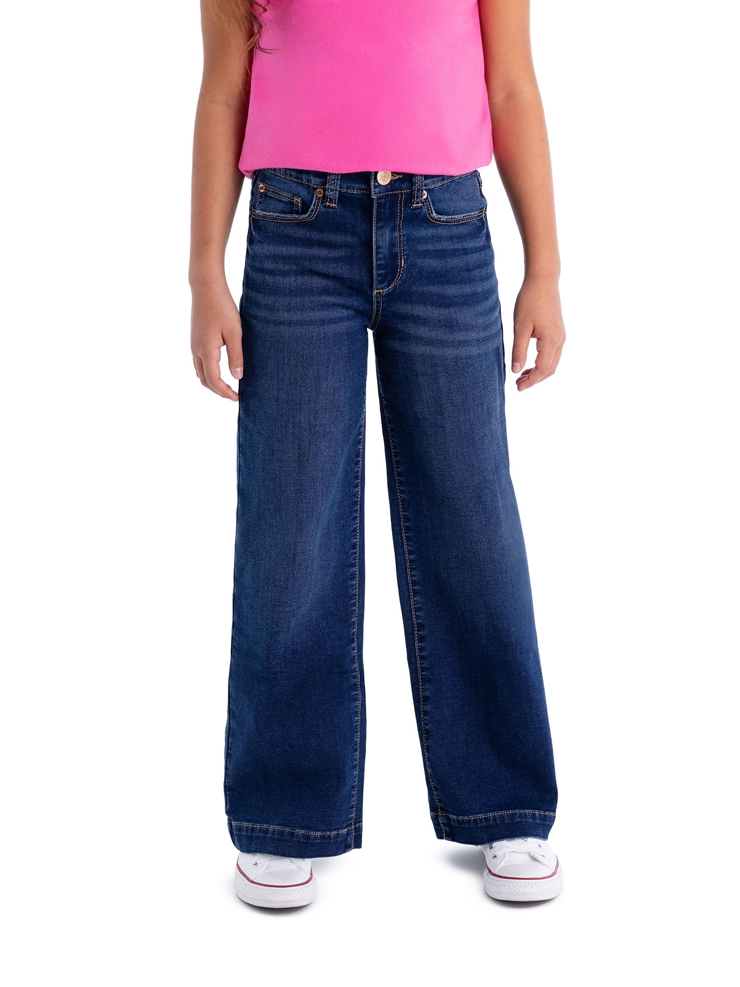 Jordache Girls High Rise Wide Leg Jean, Sizes 5-18
