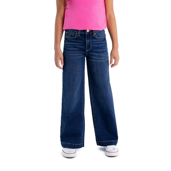 Jordache Girls High Rise Wide Leg Jean, Sizes 5-18