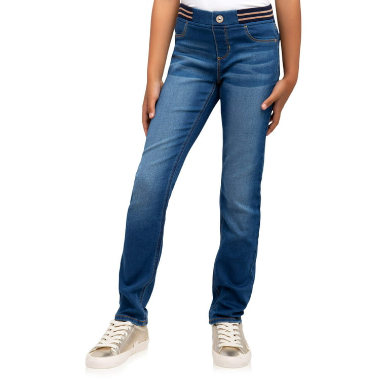 Jordache Girls Rib Waist Skinny Jeans, Size 5-18 