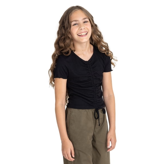 Jordache Girls Ruched Front Top, Sizes 4-18