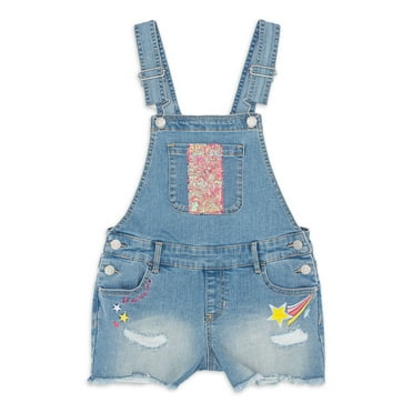 Jordache Girls Sequin Denim Shortall, Sizes 5-18