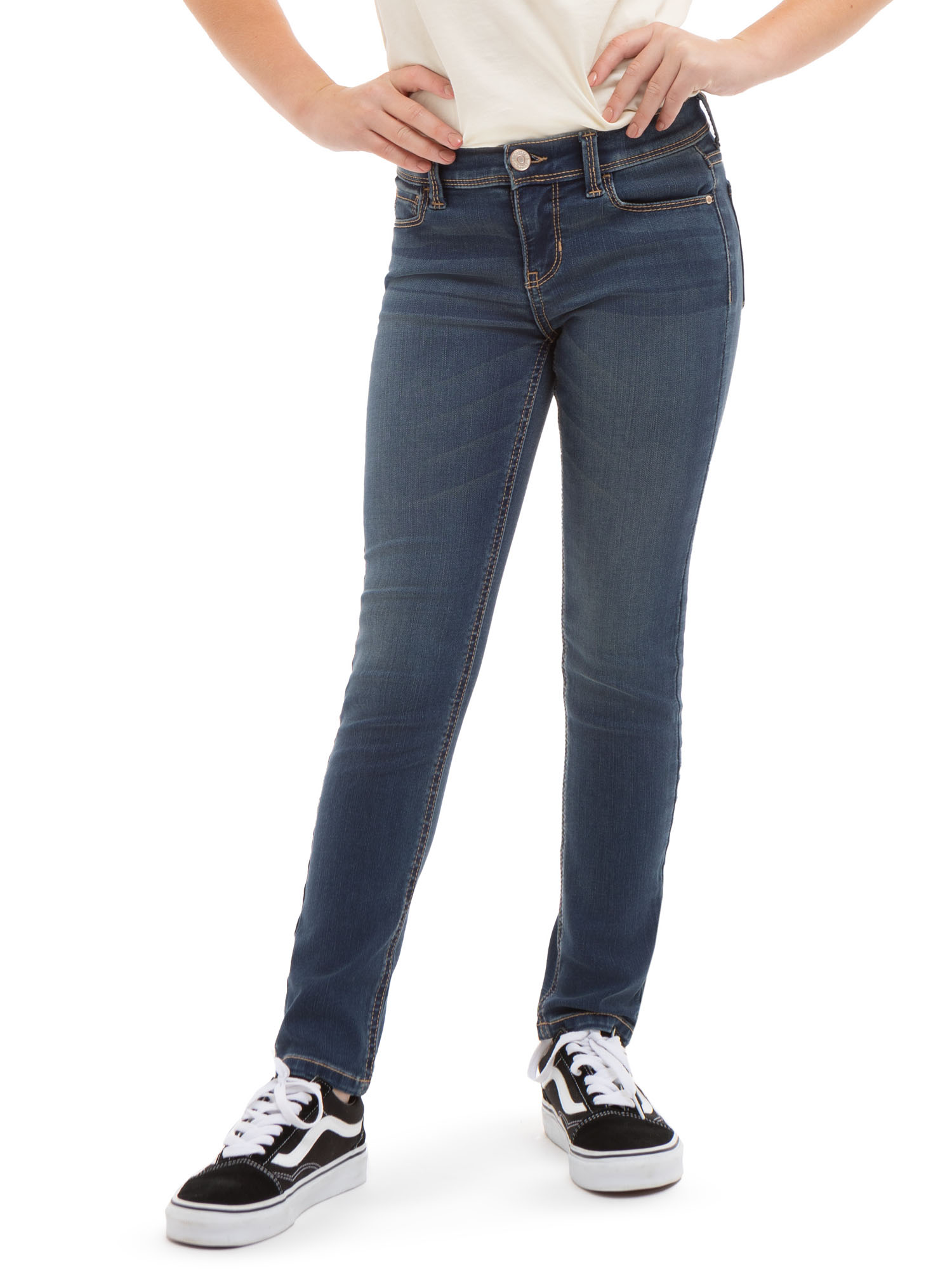 Jordache Girls Skinny Jeans, Sizes 5-18 - image 1 of 5