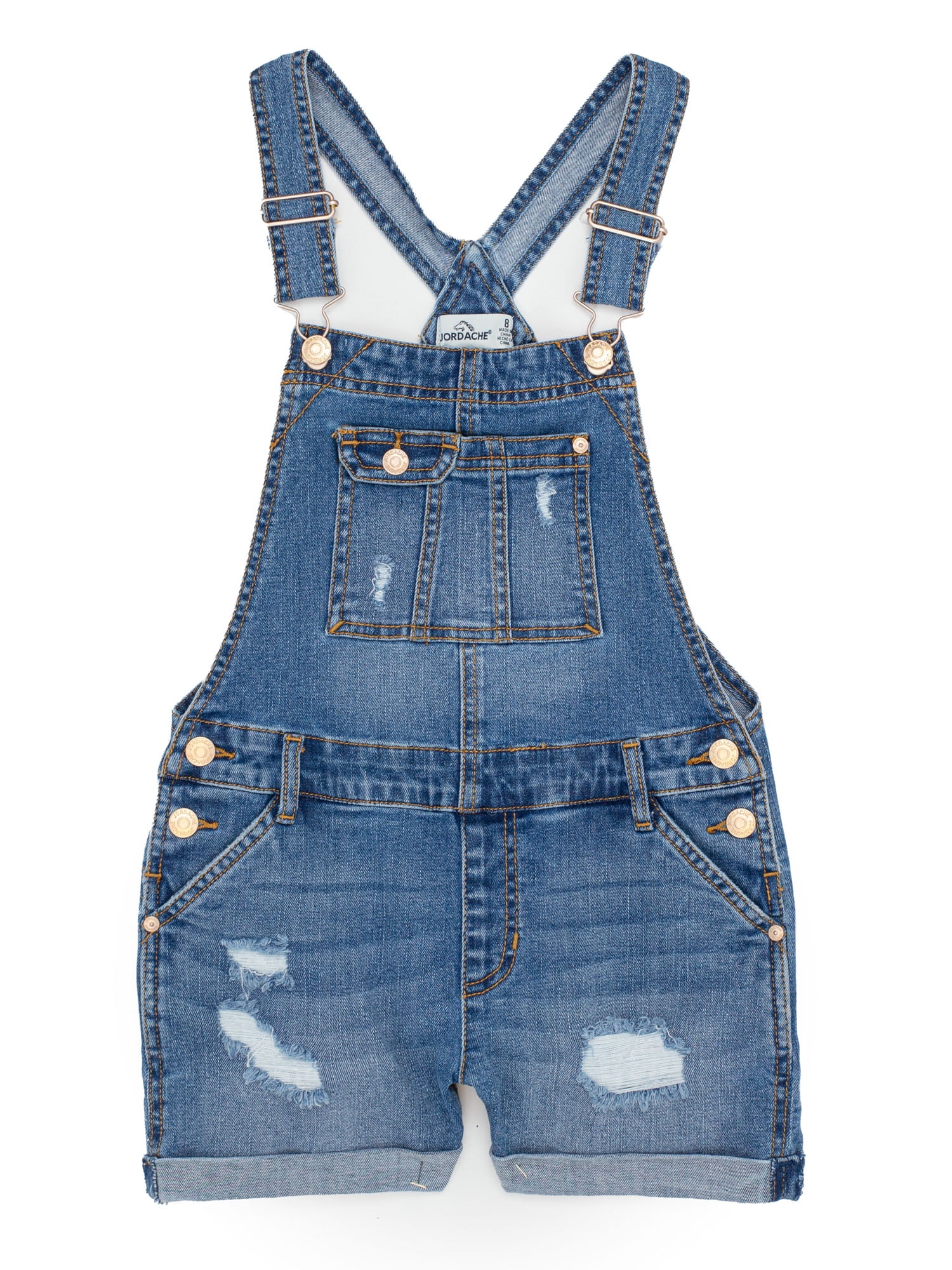 Jordache Girls Boyfriend Shortall, Sizes 4-18