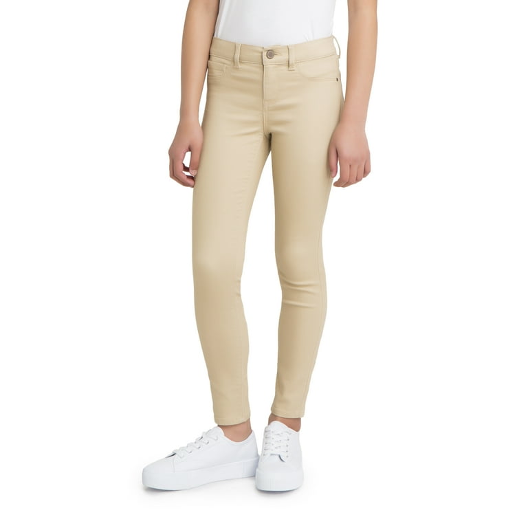 Khaki skinny jeans best sale girls