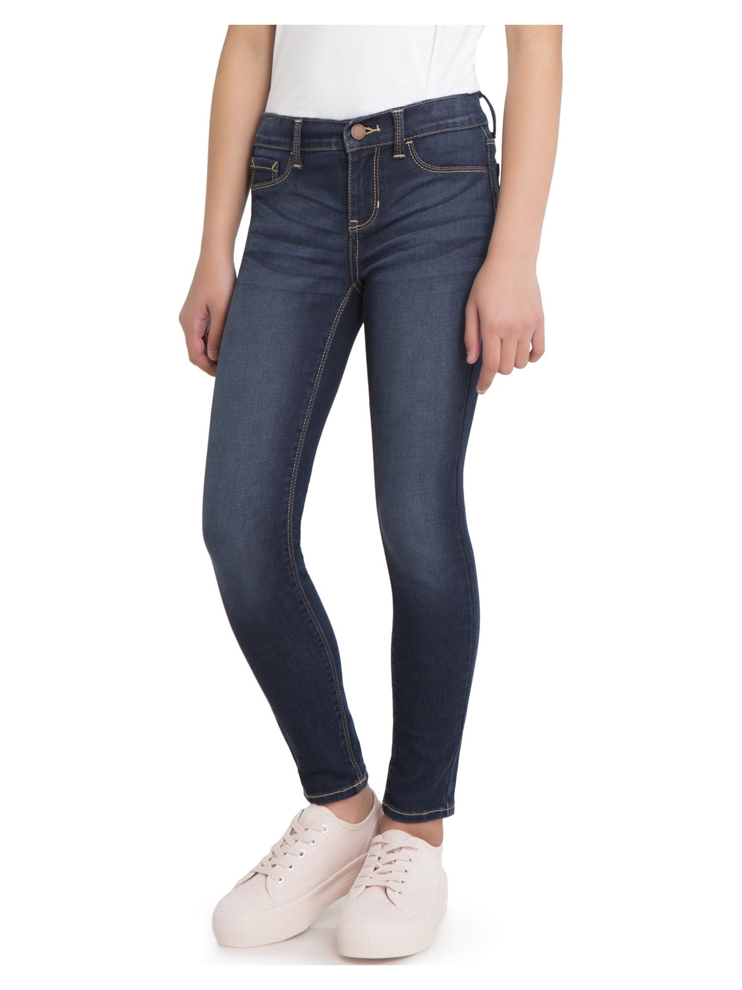 Jordache Girls Super Skinny Power Stretch Jeans, Sizes 5-18