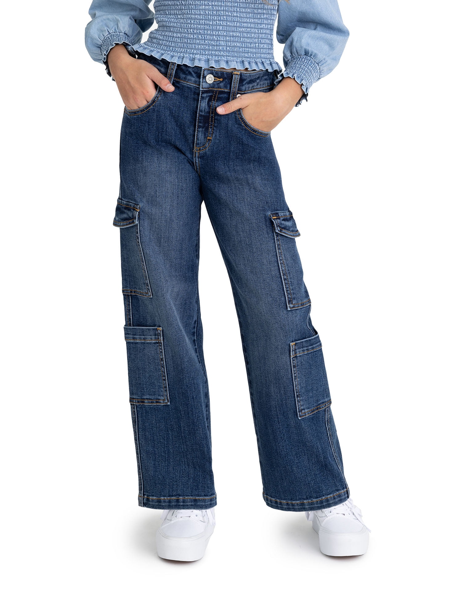 Jordache Girls Wide Leg Cargo Pant, Sizes 6-18