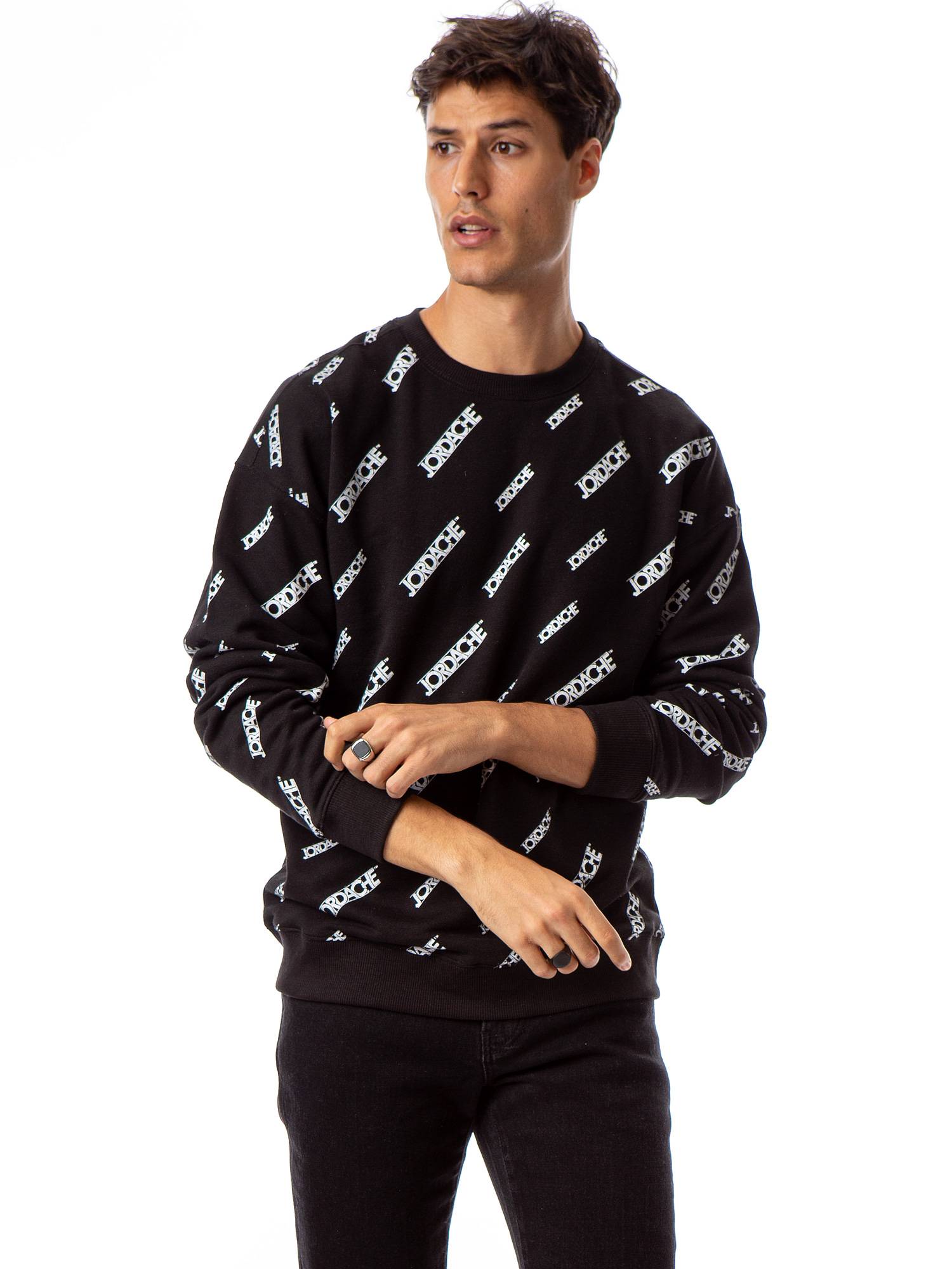 Jordache Vintage Men's Alex Crewneck Sweatshirt, Sizes S-2XL - image 1 of 8