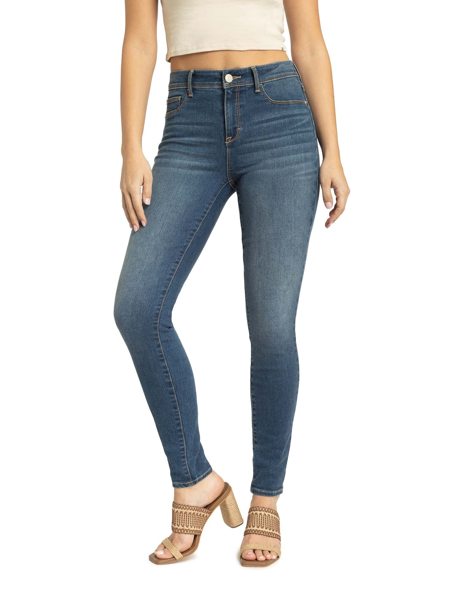 Jordache Women's and Women's Plus Essential High Rise Super Skinny Jean, Available in 28", 30" Inseams, Sizes 2-22