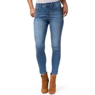 Jordache Women's and Women's Plus Essential High Rise Super Skinny Jean, Available in 28", 30" Inseams, Sizes 2-22