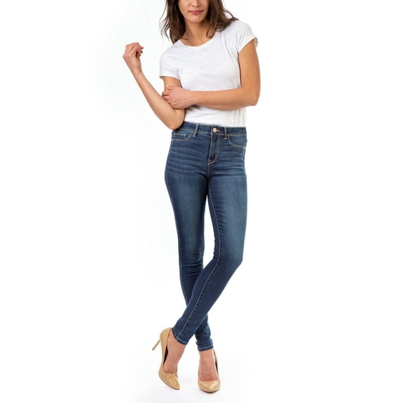 Jordache Women's and Womens Plus Essential High Rise Super Skinny Jean, Available in 28", 30" Inseams, Sizes 2-22