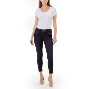 Jordache Women's and Women's Plus Essential High Rise Super Skinny Jean, Available in 28", 30" Inseams, Sizes 2-22