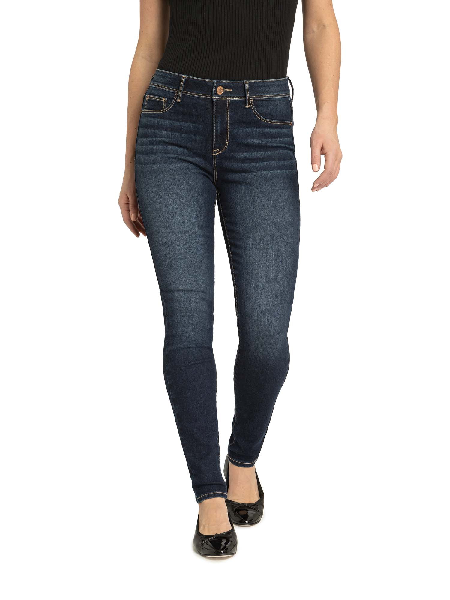 Jordache Women's and Womens Plus Essential High Rise Super Skinny Jean, Available in 28", 30" Inseams, Sizes 2-22
