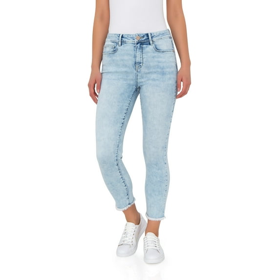 Jordache Women's High Rise Cropped Skinny Jeans