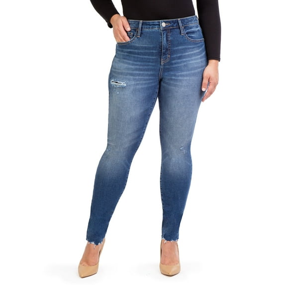 Jordache Women's and Women's Plus High Rise Hourglass Curve Jeans, Sizes 2-22