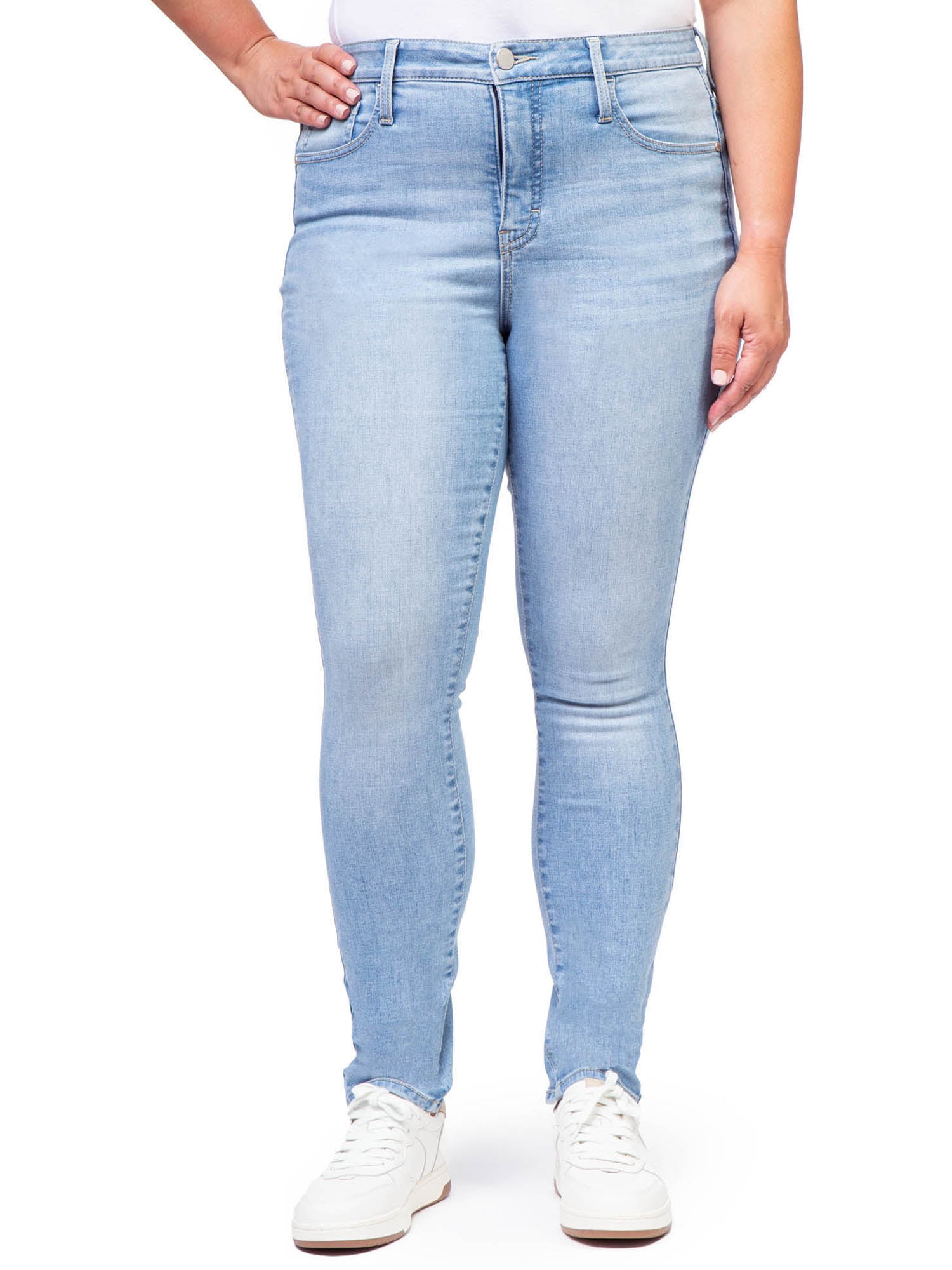 Jordache Women's High Rise Curvy Jeans, Sizes 2-22 