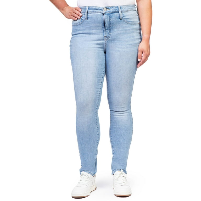 Jordache Women's High Rise Curvy Jeans, Sizes 2-22 
