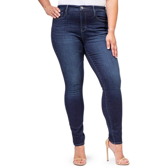 Jordache Women's High Rise Curvy Jeans, Sizes 2-22