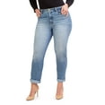 thumbnail image 1 of Jordache Women's High Rise Curvy Mom Jeans, Sizes 2-22, 1 of 3