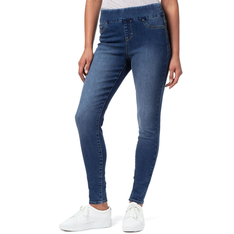 Jordache Women's Pull-On Denim Jeggings Available In Regular and Petite :  : Clothing, Shoes & Accessories
