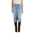 thumbnail image 1 of Jordache Women's High Rise Denim Midi Skirt, 1 of 7