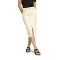 thumbnail image 1 of Jordache Women's High Rise Midi Skirt, 1 of 4
