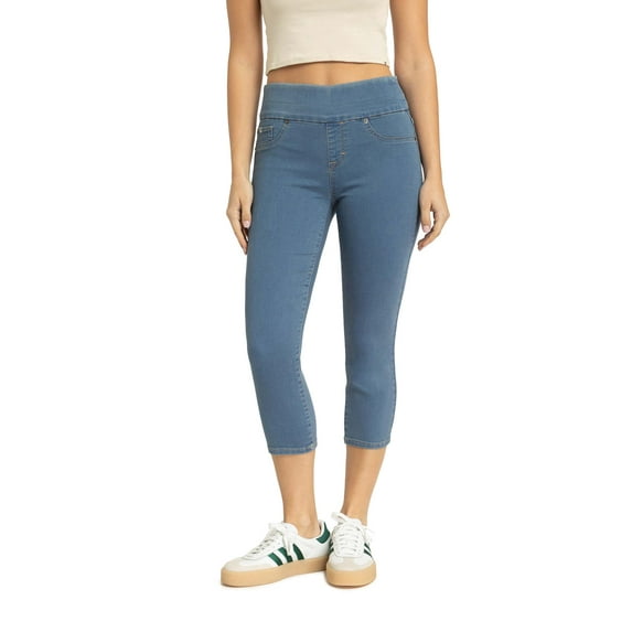 Jordache Women's High Rise Pull On Capri Jeggings