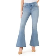 Jordache Women's High Rise Pull On Flare Jean