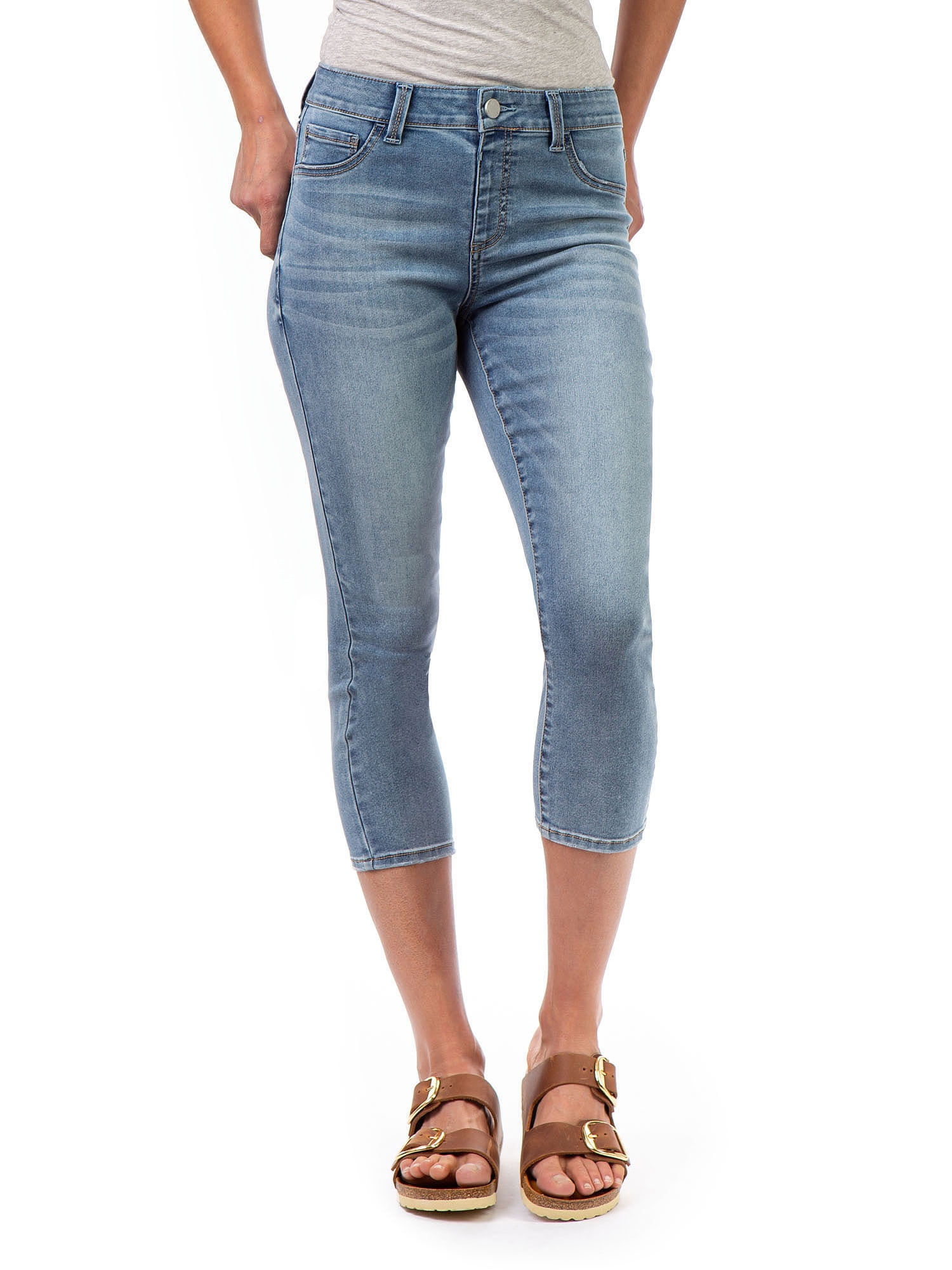 Jordache Women's High Rise Super Skinny Capri Jeans - Walmart.com