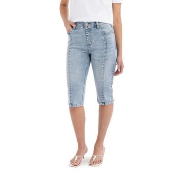 Jordache Women’s High Rise Skinny Capri, Size 2-22, 15 3/4" Inseam