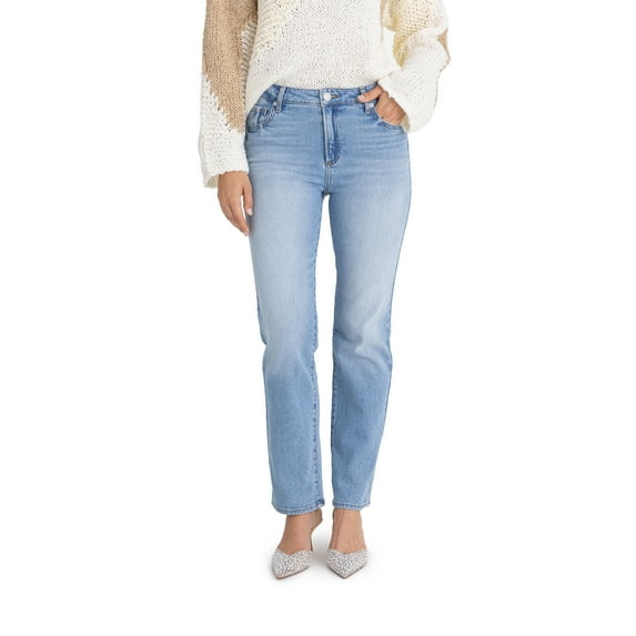 Jordache Women's High Rise Straight Jeans, Sizes 2-22
