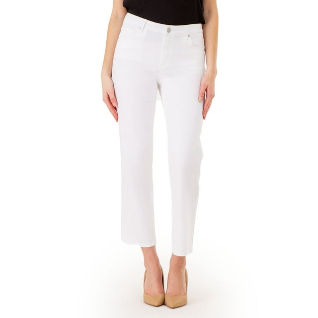 Jordache Women's High Rise Straight Jeans, Sizes 2-22 - Walmart.com