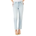 thumbnail image 1 of Jordache Women's High Rise Straight Jeans, Sizes 2-22, 1 of 3