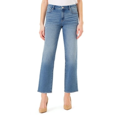 Jordache Women's High Rise Straight Jeans, Sizes 2-22