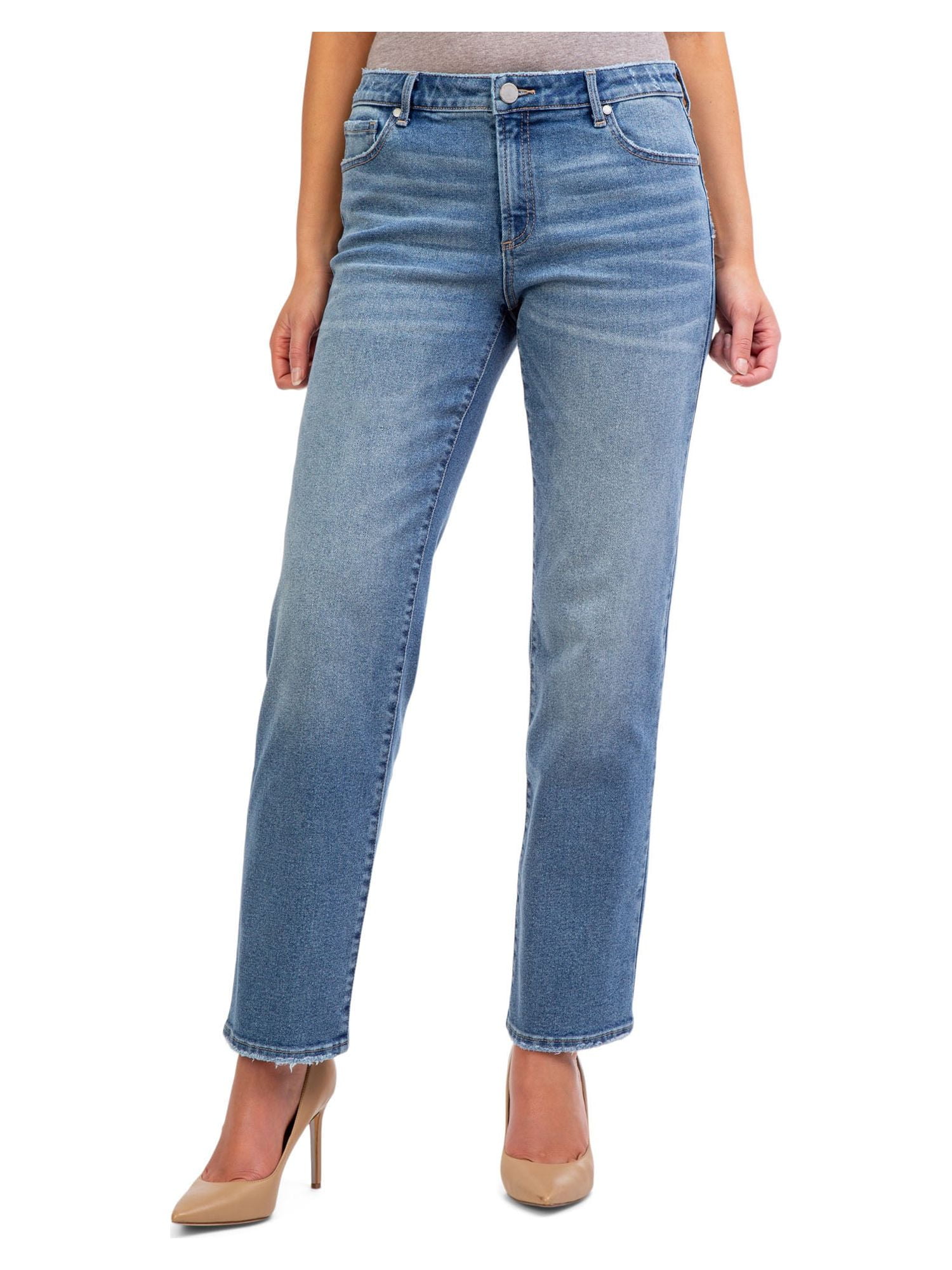 Jordache Women's High Rise Straight Jeans, Sizes 222