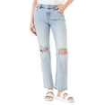 thumbnail image 1 of Jordache Women's High Rise Straight Jeans, Sizes 2-22, 1 of 3