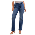 thumbnail image 1 of Jordache Women’s Mid Rise Bootcut Jeans, Regular and Short Inseam, 1 of 3