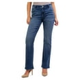 Jordache Women’s Mid Rise Bootcut Jeans, Regular and Short Inseam